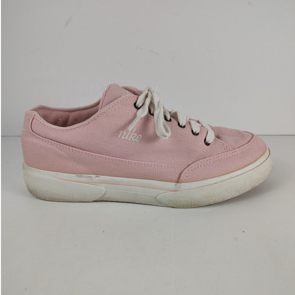 Vintage 90s Nike Agassi pink canvas casual streetwear sneakers womens 8
